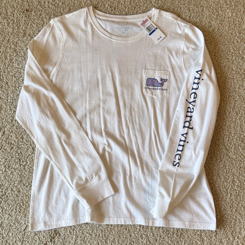 Vineyard Vines White Long Sleeve Women’s Shirt
